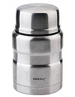 Термос пищевой KingHoff KH-1457 0.5 л серый термос для пищи посуда термос для поддержния температуры напитков