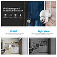 Wi-Fi комплект відеоспостереження Kerui N1008L-WF-KIT 2 камери 4MP. iCSee/XMeye, фото 4
