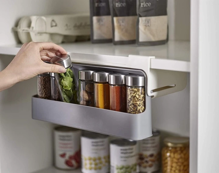 Тримач баночок для спецій, що встановлюється під полицю SPICE RACK Jw, фото 1