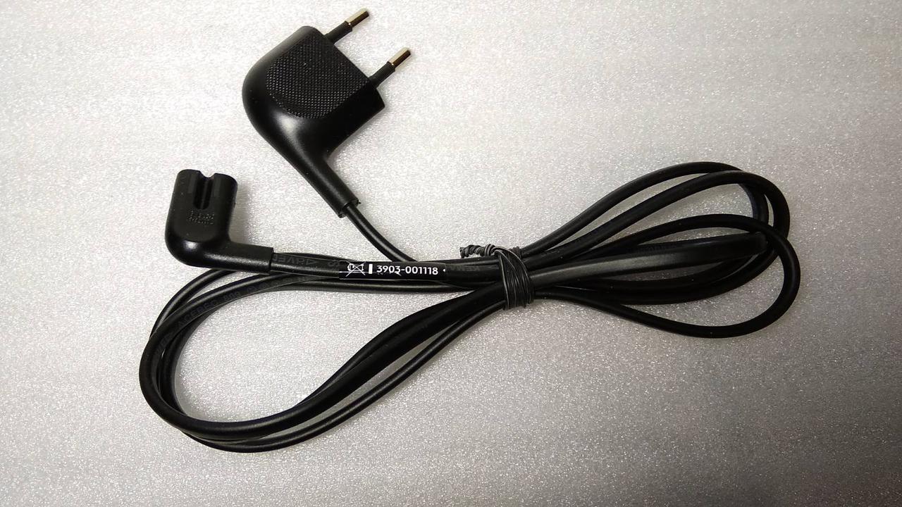 Оригінальний мережний кабель живлення 3903-001118 I-SHENG SP-SS021L 1.485м (2x0.5мм2) (кутова вилка) Б/У, фото 1