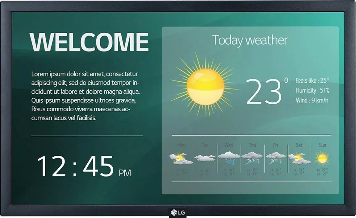 Інформаційний дисплей LG 22SM3G-B, фото 1