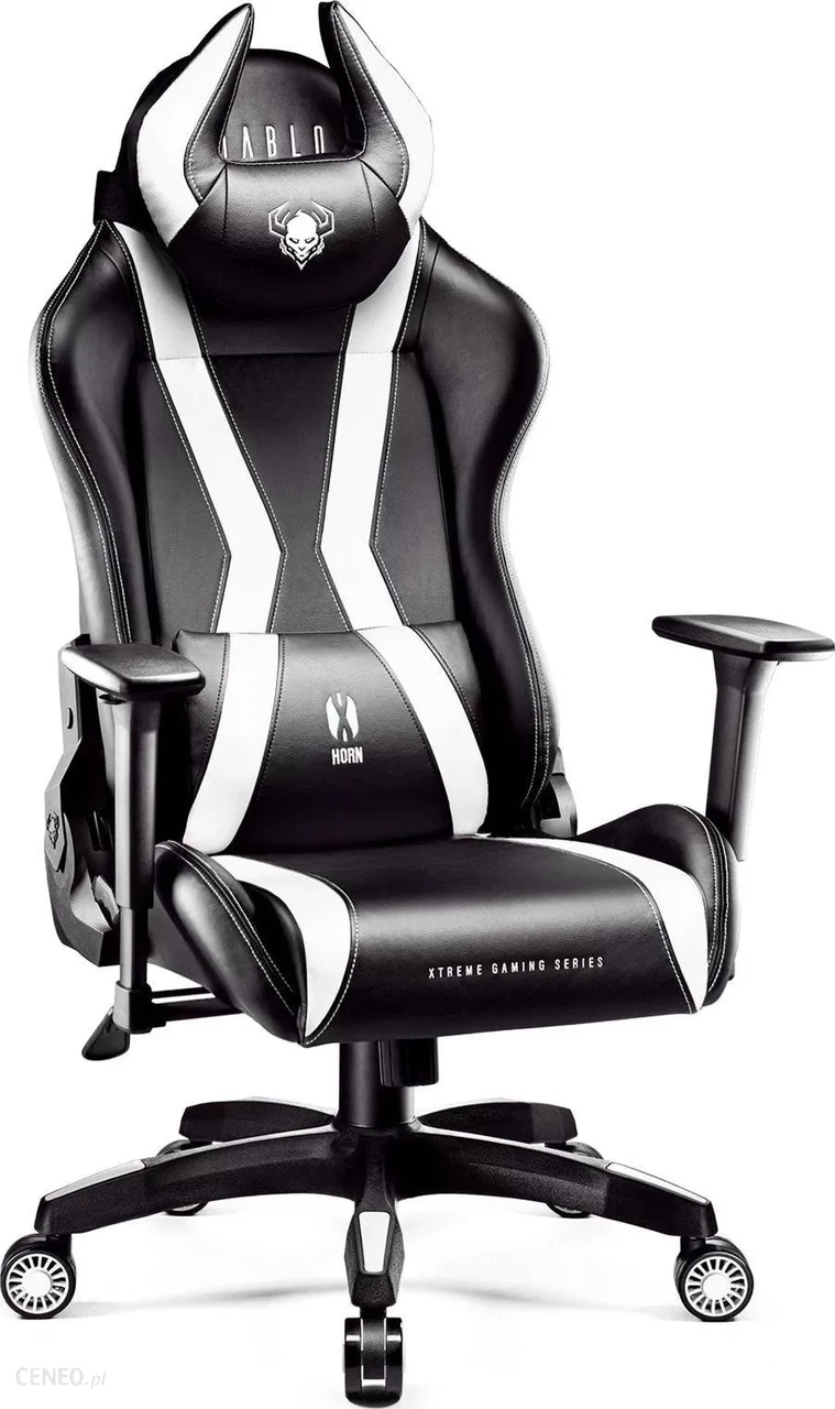 Геймерское кресло Diablo X-Horn XL Black/White - фото 1 - id-p1984157727
