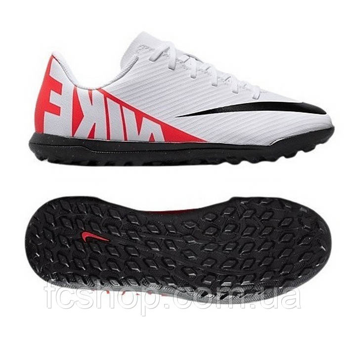 Сороконіжки дитячі Nike Vapor 15 Club TF 600 DJ5956-600, Білий, Розмір (EU) — 38.5