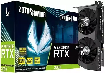 Відеокарта Zotac GAMING GeForce RTX 3060 Twin Edge OC (ZT-A30600H-10M)