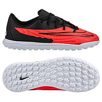 Дитячі сороконіжки Nike Kids Phantom GX Club TF DD9567-600, Чорний, Розмір (EU) — 38.5