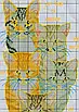 Набір для вишивання за нанесеною на канву схемою "Five little kittens". AIDA 14CT printed 23*33 см, фото 4
