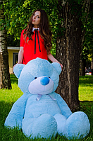 Блакитний якісний плюшевий ведмедик подарунок дівчині, Величезний плюшевий ведмедик 180 см