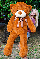 Великий якісний плюшевий ведмедик 1,8 м'яка іграшка коричневий ведмедик 180 см