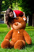Середній плюшевий ведмедик для дівчат, М'яка іграшка коричневий ведмедик 140 см