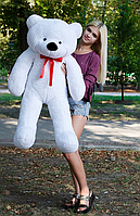 Середній красивий плюшевий ведмедик 120см білий ,Подарунок для дівчини на день народження.