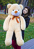 Якісний середній плюшевий ведмедик у подарунок дівчині та для дітей 120 см, фото 2