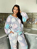 Теплая женская пижама махровая производство Турция 42-46