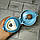 Маленький термос питний для чаю кави з собою 400 мл вакуумний Блакитний перламутр 17х6,5х7 см (23-73-3), фото 3
