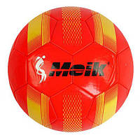 Мяч футбольный №5 лакированный "Meik", красный