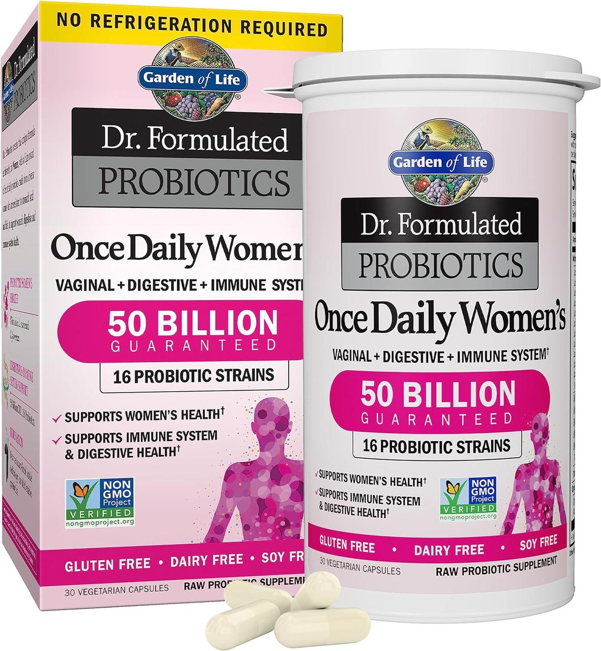 Garden of Life Dr. Formulated Probiotics Once Daily women's 50 Billion 30 капсул