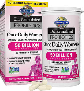 Garden of Life Dr. Formulated Probiotics Once Daily women's 50 Billion 30 капсул