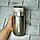 Маленький термос питний для чаю кави з собою 400 мл вакуумний Срібний перламутр 17х6,5х7 см (23-73-1), фото 4