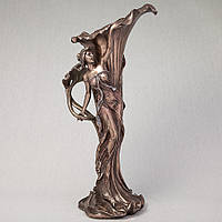 Ваза декоративная настольная Veronese Девушка грация 40 см 10215 бронзовое покрытие