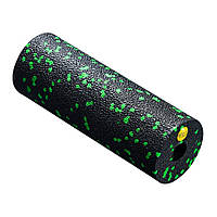 Массажный ролик Mini Foam Roller 4FIZJO 4FJ0080, 15 x 5.3 см, Black/Green, World-of-Toys