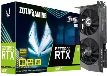 Відеокарта Zotac GAMING GeForce RTX 3050 Twin Edge OC (ZT-A30500H-10M)