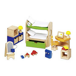 Набір для ляльок Меблі для дитячої кімнати goki 51746G, Land of Toys