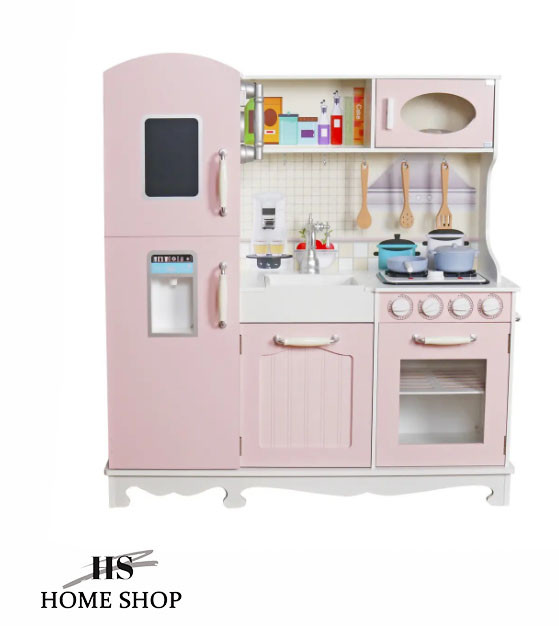 Дитяча дерев'яна кухня Ліана Pink" + звукові та світлові ефекти