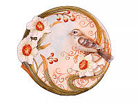 Декоративная тарелка Птичка в нарцисах 20 см 59-406