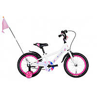Велосипед RACE Formula OPS-FRK-16-193, 16", рама 8,5" белый с розовым, World-of-Toys