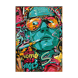 Постер на ПВХ "Johnny Depp Fear and Loathing in Las Vegas" UkrPoster 2200570012 без рамки 50х70 см, World-of-Toys