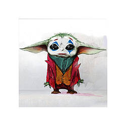 Постер на ПВХ "Yoda Joker" Art UkrPoster 2200550028 без рамки 50х50 см, World-of-Toys