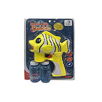 Детский генератор мыльных пузырей "Рыба-клоун" Bambi 6214 звук, свет Желтый , World-of-Toys