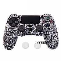 Чохол силіконовий для геймпада PS4 Dualshock 4 White Leaf