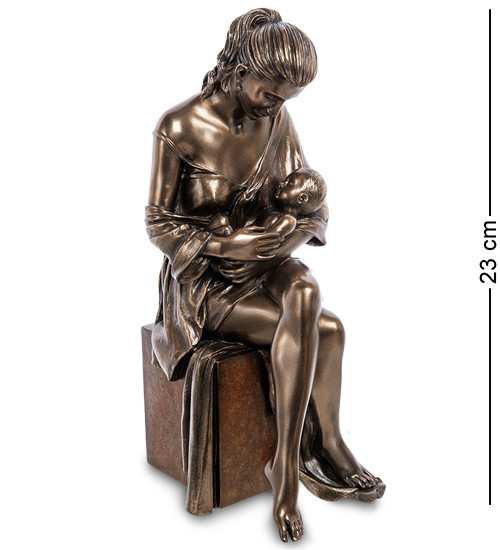 Статуетка з бронзовим напиленням Veronese Мати та дитя 23х9х7 см 1906310