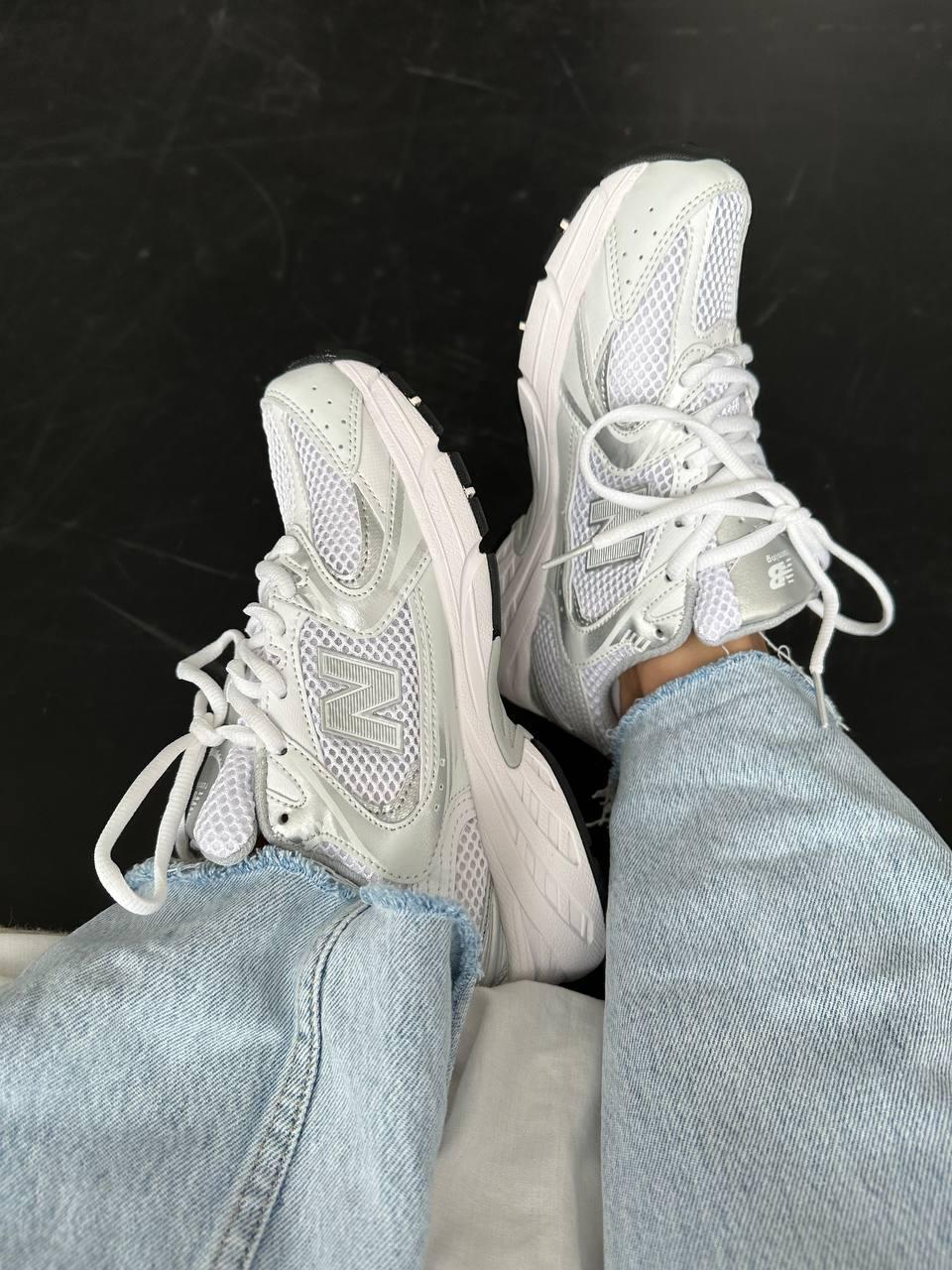 Кросівки чоловічі білі New Balance 530 White Silver Premium (11516)