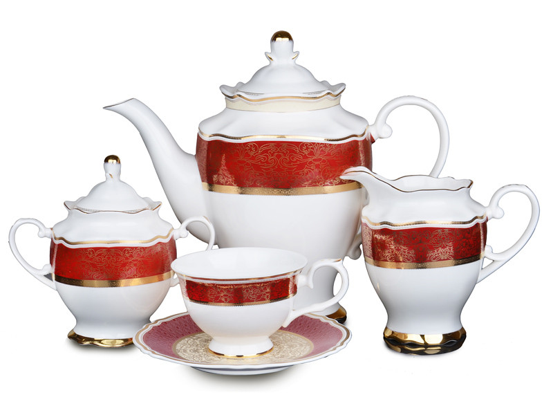 Чайний порцеляновий сервіз Lefard Еліт 15 предметів,чашка 200 мл 1586-320