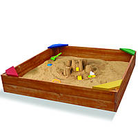 Деревянная песочница-9 SportBaby 145х145 см, World-of-Toys
