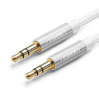 AUX Кабель аудио Ugreen AV112, 3.5 mm AUX 1M Silver