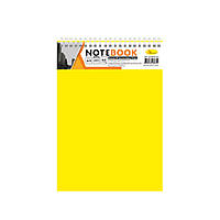 Блокнот А5 Апельсин В-БП5-40, 40 листов, пружина сверху Желтый, World-of-Toys