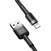 Кабель Baseus Cafule USB to Lightning Iphone 2.4A 2м Black (CALKLF-UG1)