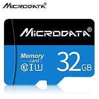 Карта памяти Microdata 32GB microSD с картридером Class 10 + SD-adapter микро сд 32 гб High Speed