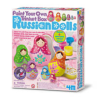 Набор для раскрашивания мини-шкатулок 4M 00-04617 Матрешки, World-of-Toys