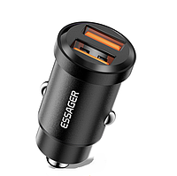 Автомобильное зарядное устройство Essager ES-CC07 30W Dual USB PD+QC3.0 Черный