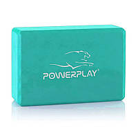 Блок для йоги PowerPlay PP_4006_Mint_Yoga_Brick, Мятный, World-of-Toys