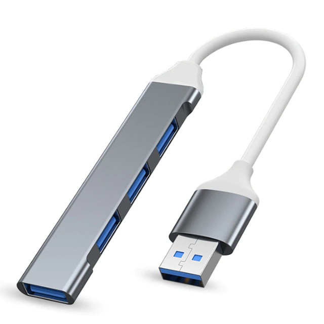 USB-хаб Smostisy 4-Port с 1 - USB 3.0 и 3 - USB 2.0, 10см Black - фото 1 - id-p1984187277