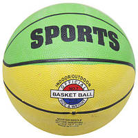 Мяч баскетбольний жовтий+зелений [tsi221457-TCI]