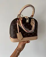 LV Alma Brown / Beige 25x20x12 женские сумочки и клатчи хорошее качество