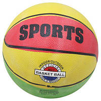 Мяч баскетбольний жовтий+зелений+червоний [tsi221465-TCI]
