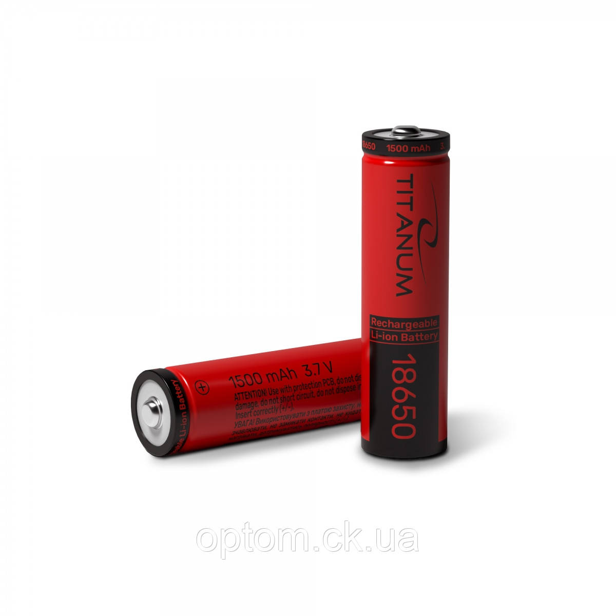 Акумулятор Titanum Li-Ion 18650 1500mAh, фото 1