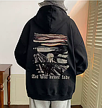 Худі оверсайз чоловіча толстовка зимова з капюшоном, фото 4