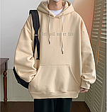 Худі оверсайз чоловіча толстовка зимова з капюшоном, фото 5